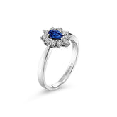 Blue Sapphire & Diamond Ring - Dracakis Jewellers